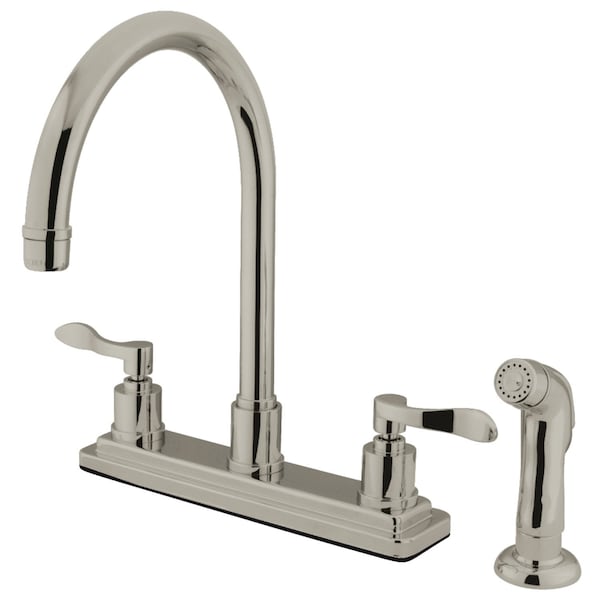 KS8798DFL 8" Centerset Kitchen Faucet, Brushed Nickel